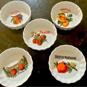 Williams Sonoma Harvest Market Tart Dishes Designed by Rosanna Toso, Set Of 6